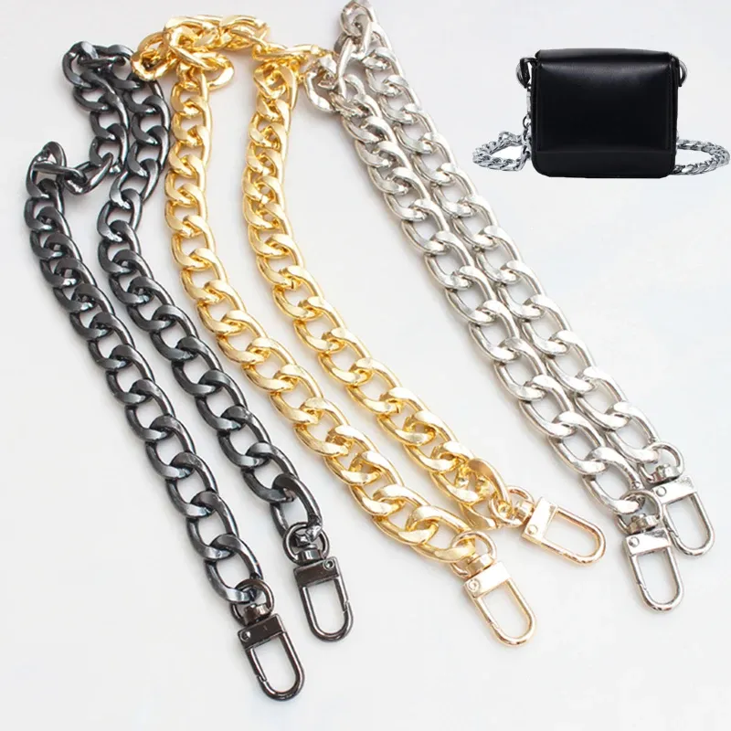 Aluminum Chunky Chain Purse Strap Handles Thick Flat Design For DIY Handbag Belt Replacement Available In 30 60 100cm Sizes From Ddmymaster 6.65 DHgate.Com