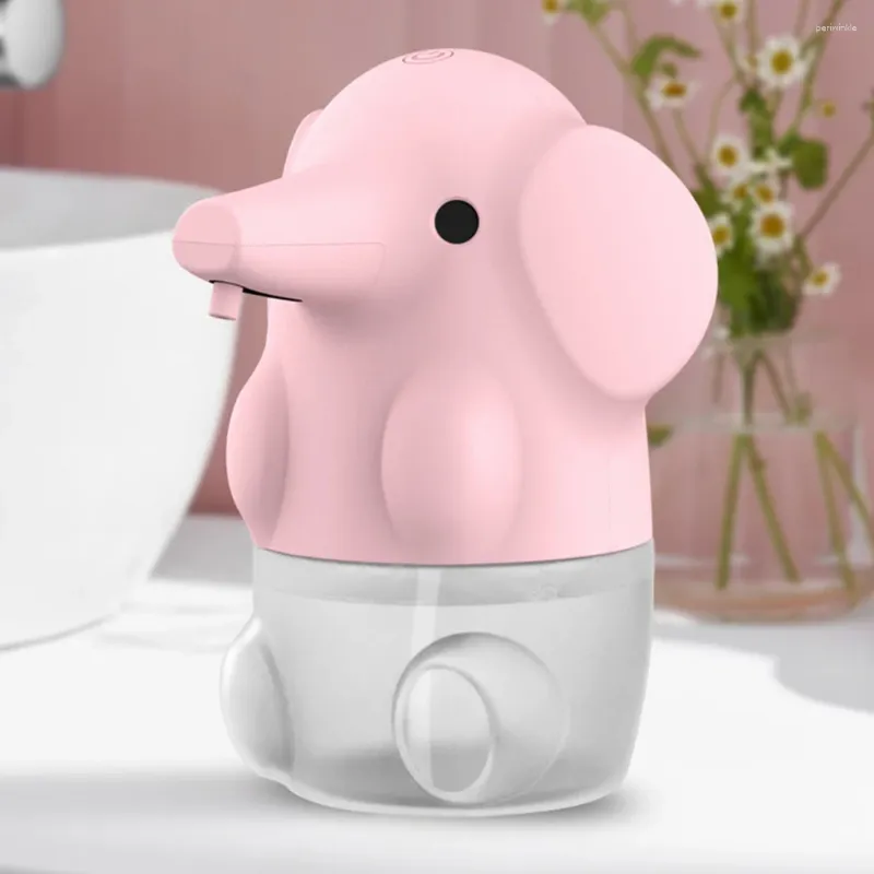 Liquid Soap Dispenser Cute Elephant USB Charging Desktop Water Bathroom Supply Handwashing Fluid