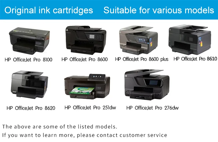 4pk 950XL 951XL C/M/Y Ink Cartridge For HP OfficeJet Pro 8620 8625 8630