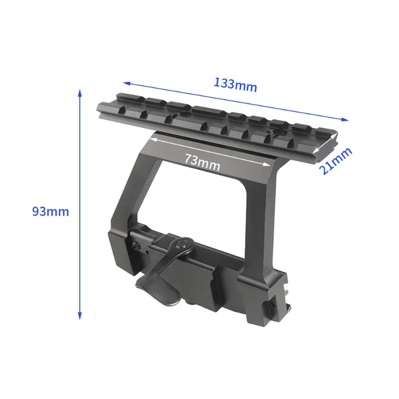 AK74 SAIGA SIDA REAL SYN SIKT Fästet Aluminiumlegering 20mm Rail