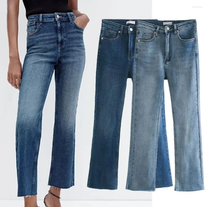 Jeans femininos murchados mãe mulheres inglaterra estilo casual commuting calças jeans moda senhoras cintura alta reta