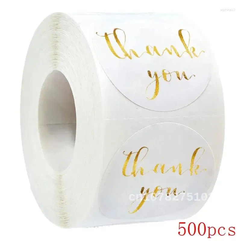 Cadeau cadeau rose étiquettes papier 50-500pcs merci autocollant sceau étiquettes décoration de noël pour la papeterie d'emballage