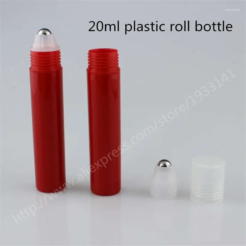 Storage Bottles 200 X 20CC Roll-on Perfume Bottle Roll On Oil Container 20ml Plastic With Stell Or Roller