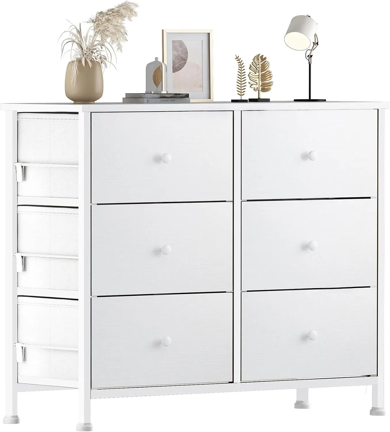 White Dresser for Bedroom 6 Drawer Fabric Storage Chest Tower Small Dressers  Unit for Closet Nursery Hallway Office from Dhgate Storage Drawers - price  112.44