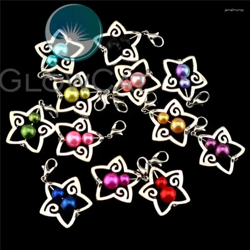 Charms 12x سحر Star Pendant 38x25mm الملاك الملحقات الملحقات لسلسلة المفاتيح المصنوعة يدويًا Dangel Jewelry 22547