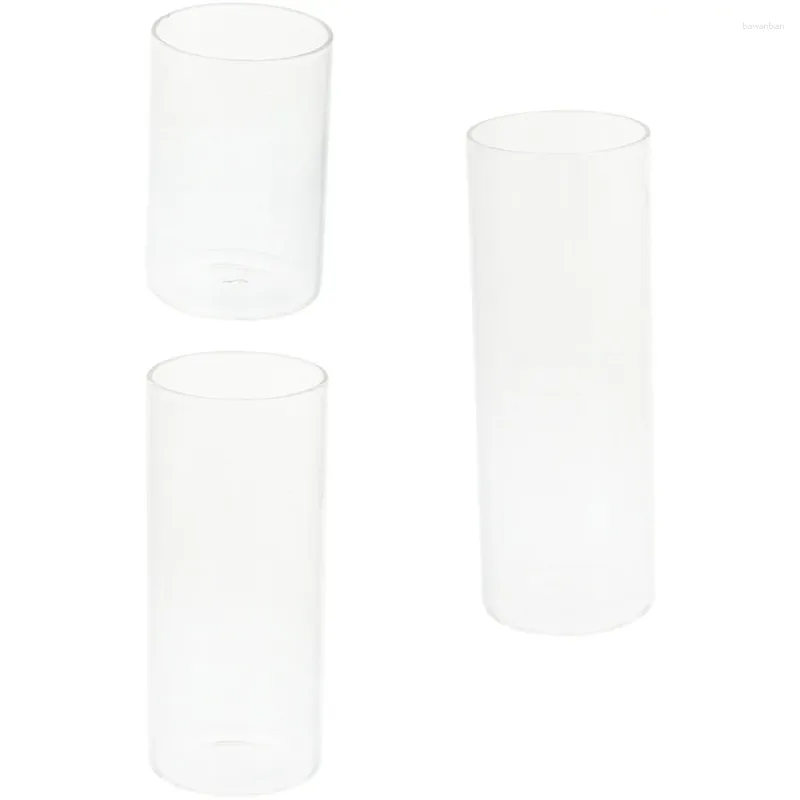 Candle Holders Transparent Cup Desktop Empty Tealight Small Stand Creative Container