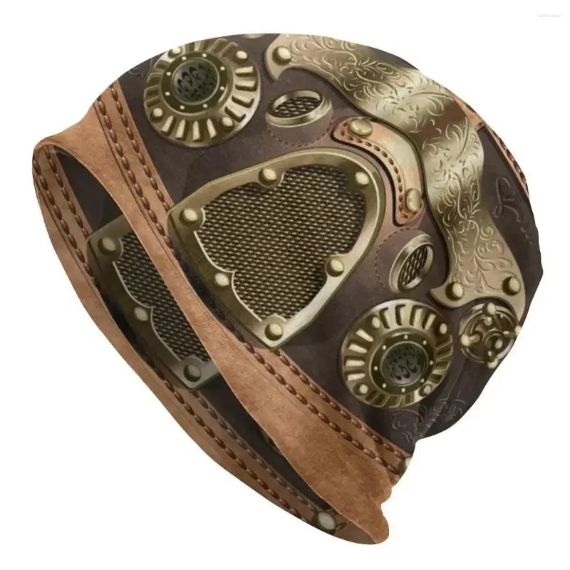 Bérets Mode Steampunk Bonnet Bonnet Tricot Chapeau Hommes Femmes Hip Hop Unisexe Pilote De Chasse Hiver Chaud Skullies Bonnets Casquettes