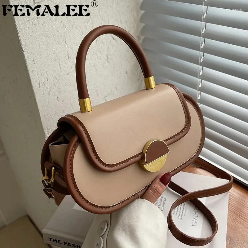 Umhängetaschen 2024 Strukturierte Umhängetasche Rundes Schloss Kleine Handtaschen Top Griff Totes Mode Oval Messenger Geldbörsen Mujer