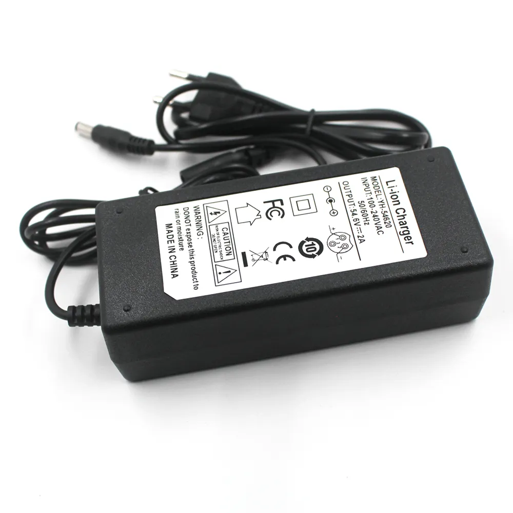 E bike Smart Charger Scooter 29.4V 2A / 42V 2A / 54.6V 2A Hoverboard DC Plug 5.5*.2.1mm For 24V 36V 48V Ebike Littium Battery