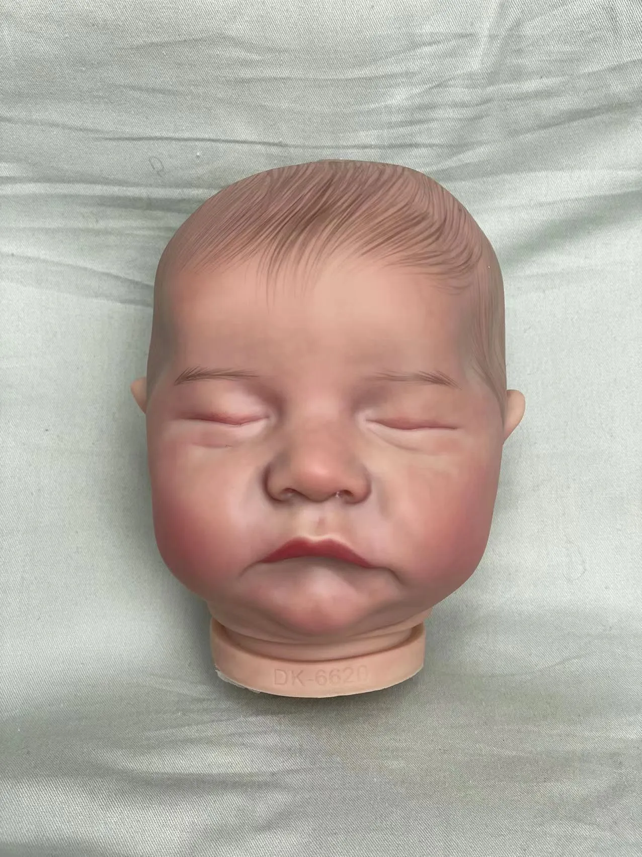 20 inch geschilderde Bebe Reborn Kits Handmade Lifelike Softbaby Onvoltooide DIY Reborn Doll -kits met geschilderd haar