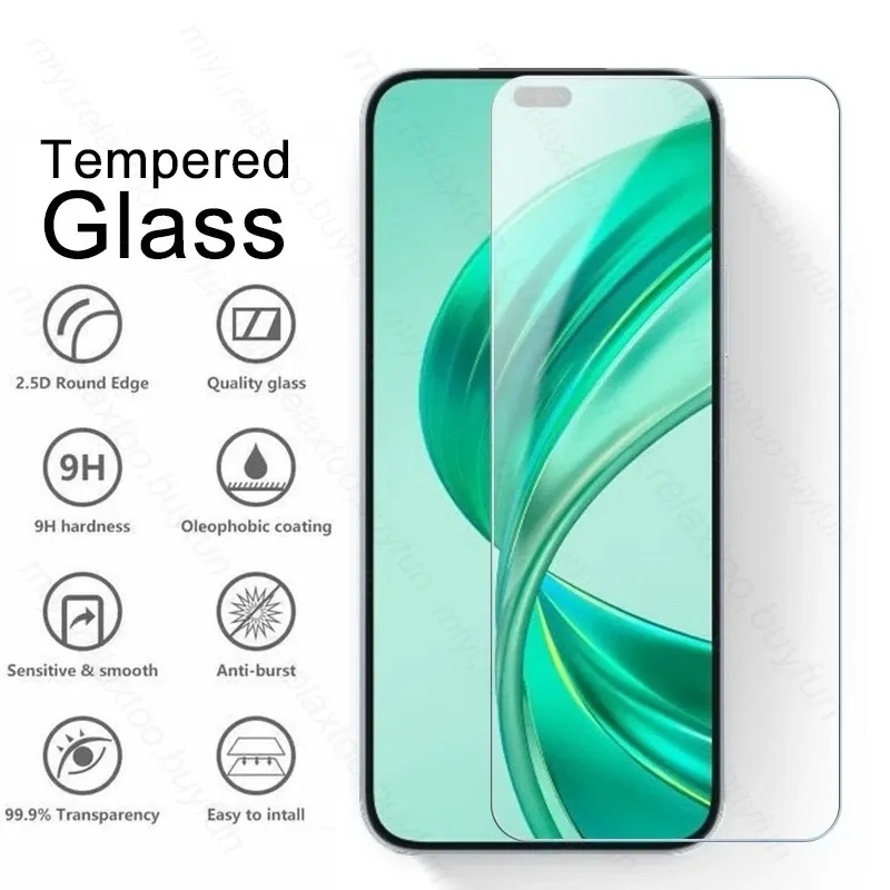 Honer X8b 4G Case 6In1 Tempered Glass Cover For Honor X8b 4G