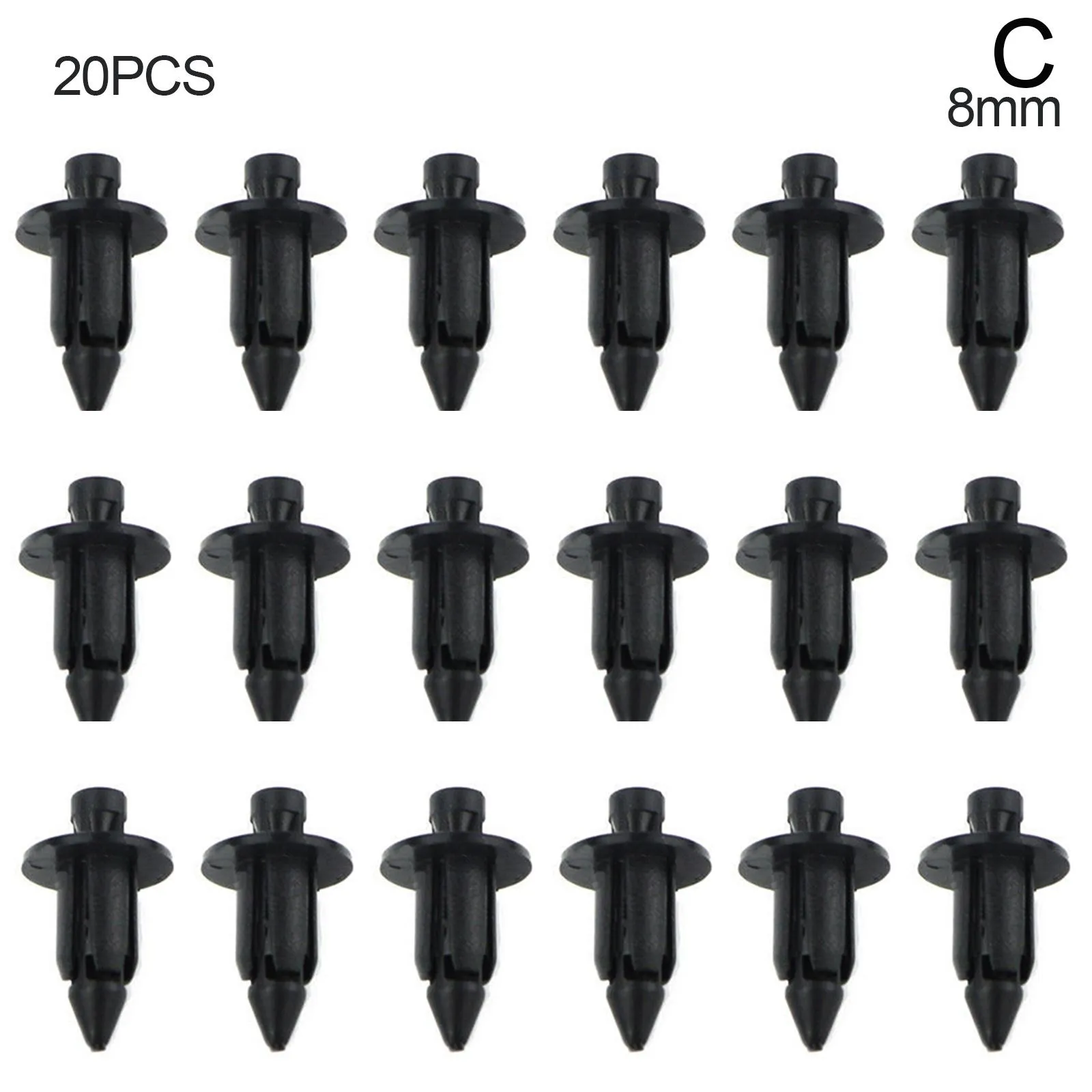 Juego De 100 Clips De Retención De Parachoques Para Carrocería, 6 Tamaños, Remaches