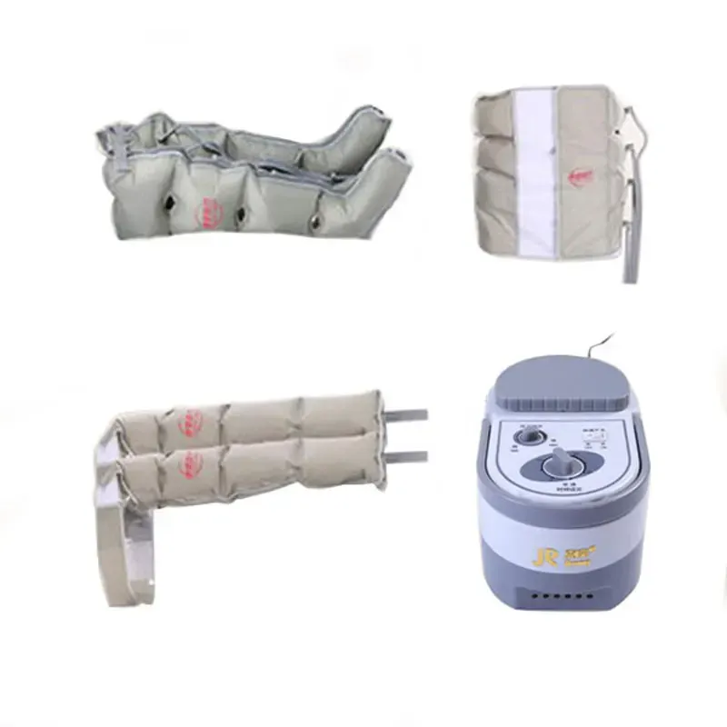 Relaxamento elétrico respirável compressão de ar massageador circulação pressão energia pernas massageador braço manguito idosos 4 airbag loop amassar