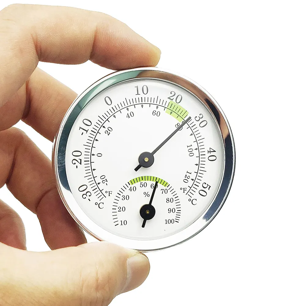 Analog Stainless Steel Meat Thermometer With Handle 2 Inch Diameter Scale