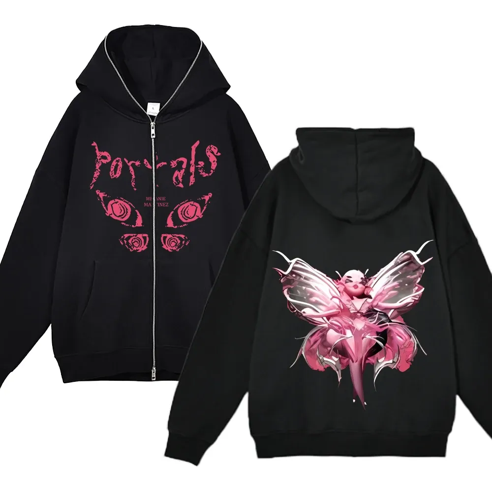 Melanie Martinez 2024 Portals Tour Album Print Full Zip Hoodie Unisex Sweatshirt Jacket