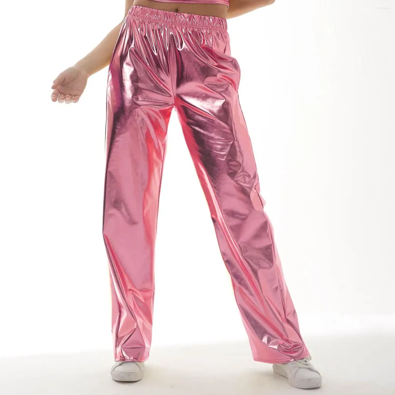 Pantalones de mujer Imcute Silver Simple 2024, pantalones rectos informales de cintura baja, ropa femenina de longitud completa sólida de primavera