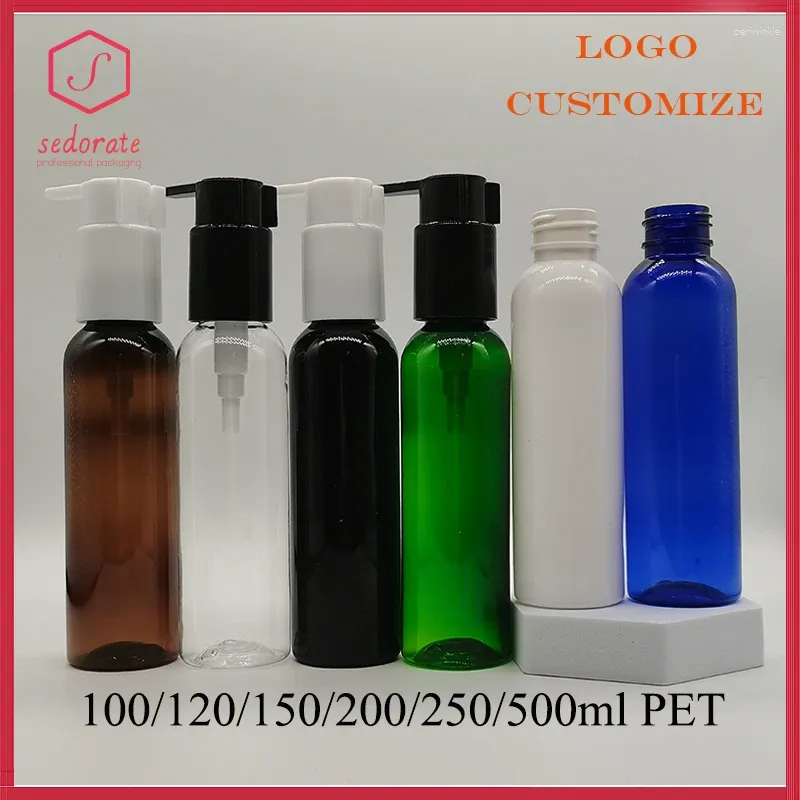 Lagerflaschen 20/50pcs Plastik-Nachfüllflasche für kosmetische 100 ml 120 ml Ausschalten von Pumpcreme 150 ml 250 ml Shampoo Reise 51301-1