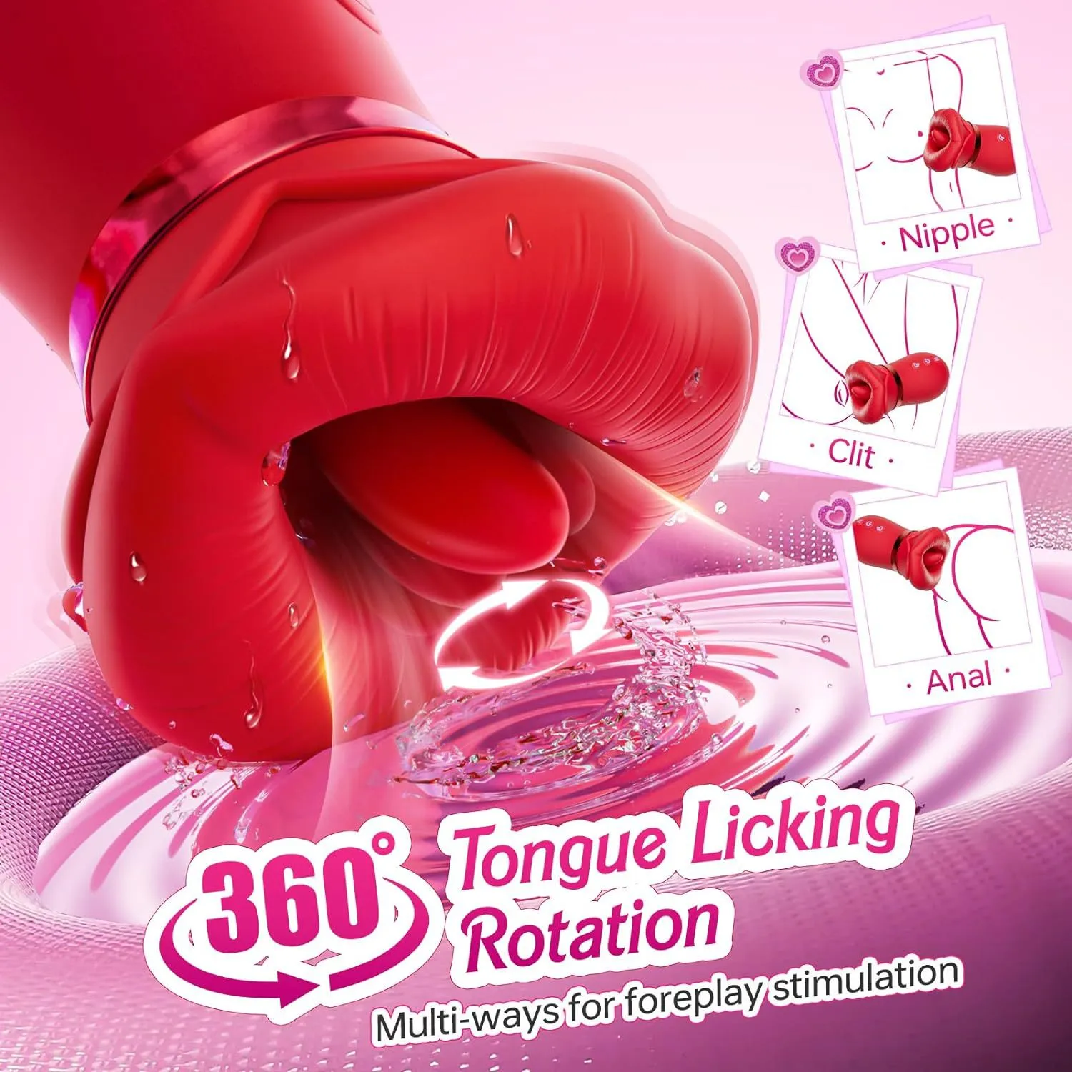 mouth sex toy for women Wide-Mouth Tongue-Licking Vibrator with Deep Thrusting G-Spot – 2026 New  Model, All-in-One Pleasure main image 1