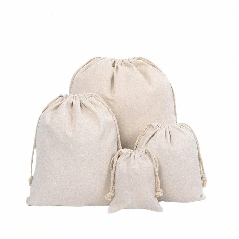 2018 Made Cott Cott Linen Storage Package Bag Saco de cordas pequenas de moedas viagens para mulheres bolsa de pano pequena bolsa de presente de natal f2bl#
