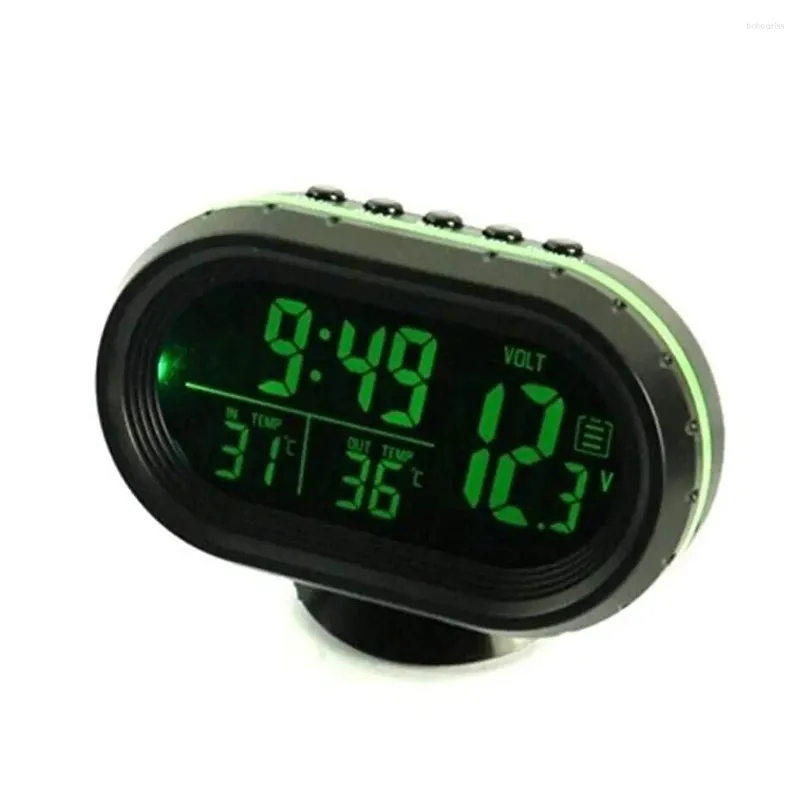 Table Clocks 3 In 1 Car Electronic Watch Digital Led Lcd Clock Voltmeter