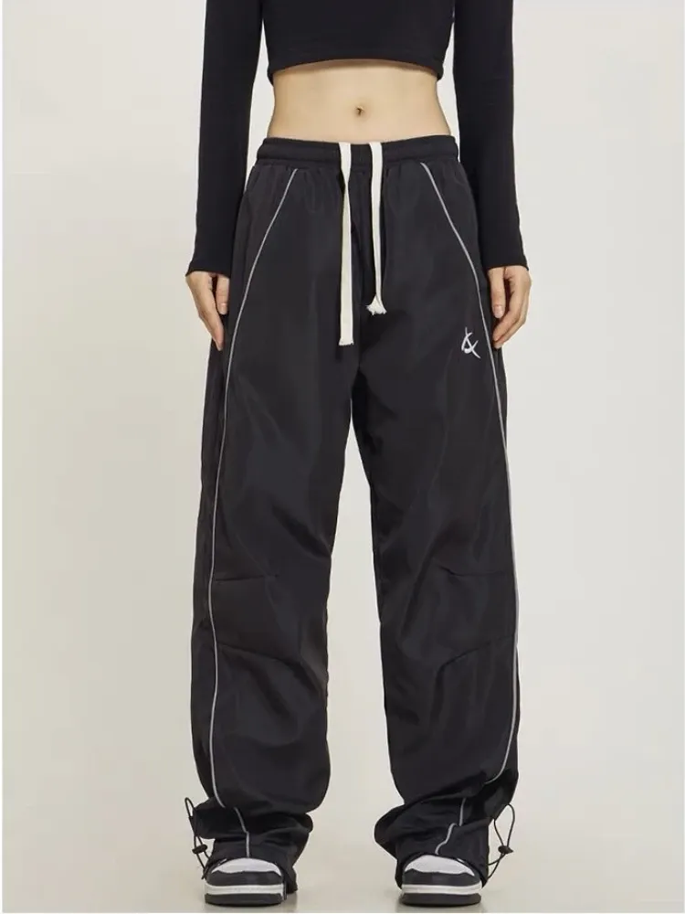 Y2K Striped Cargo Track cargo pants for women for Women Y2K Striped Cargo Track cargo pants for women for Women