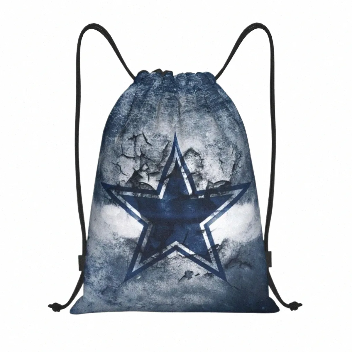 Bolso con cordón personalizado Cowboy Star para entrenamiento Mochilas de yoga Hombres Mujeres Deportes Gimnasio Sackpack A42T #