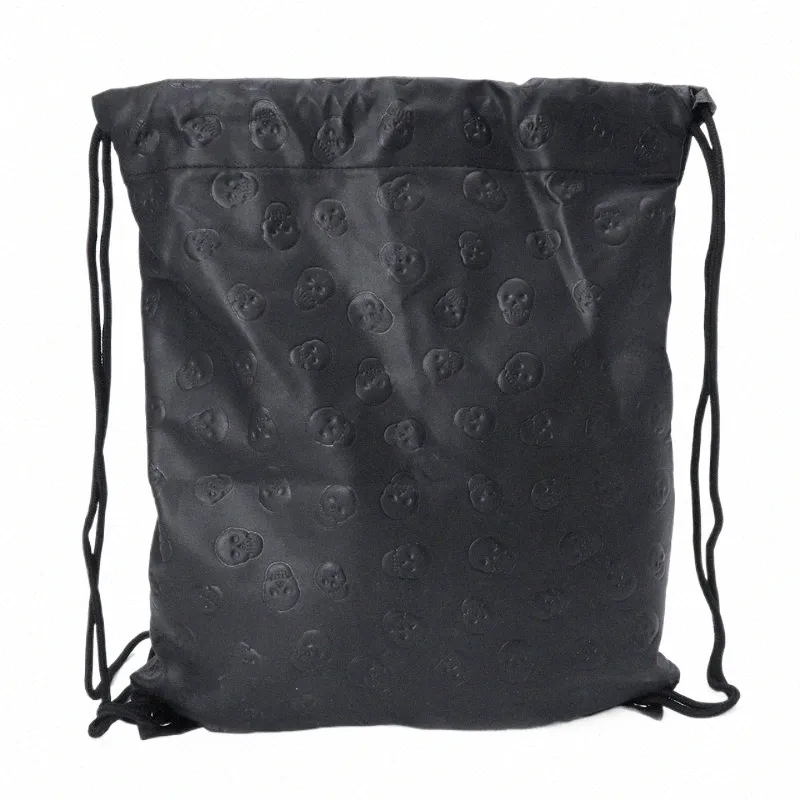 новая сумка унисекс с черепом на шнурке Fi Sport Travel Outdoor Backpack Bags 20CA e9Vx #