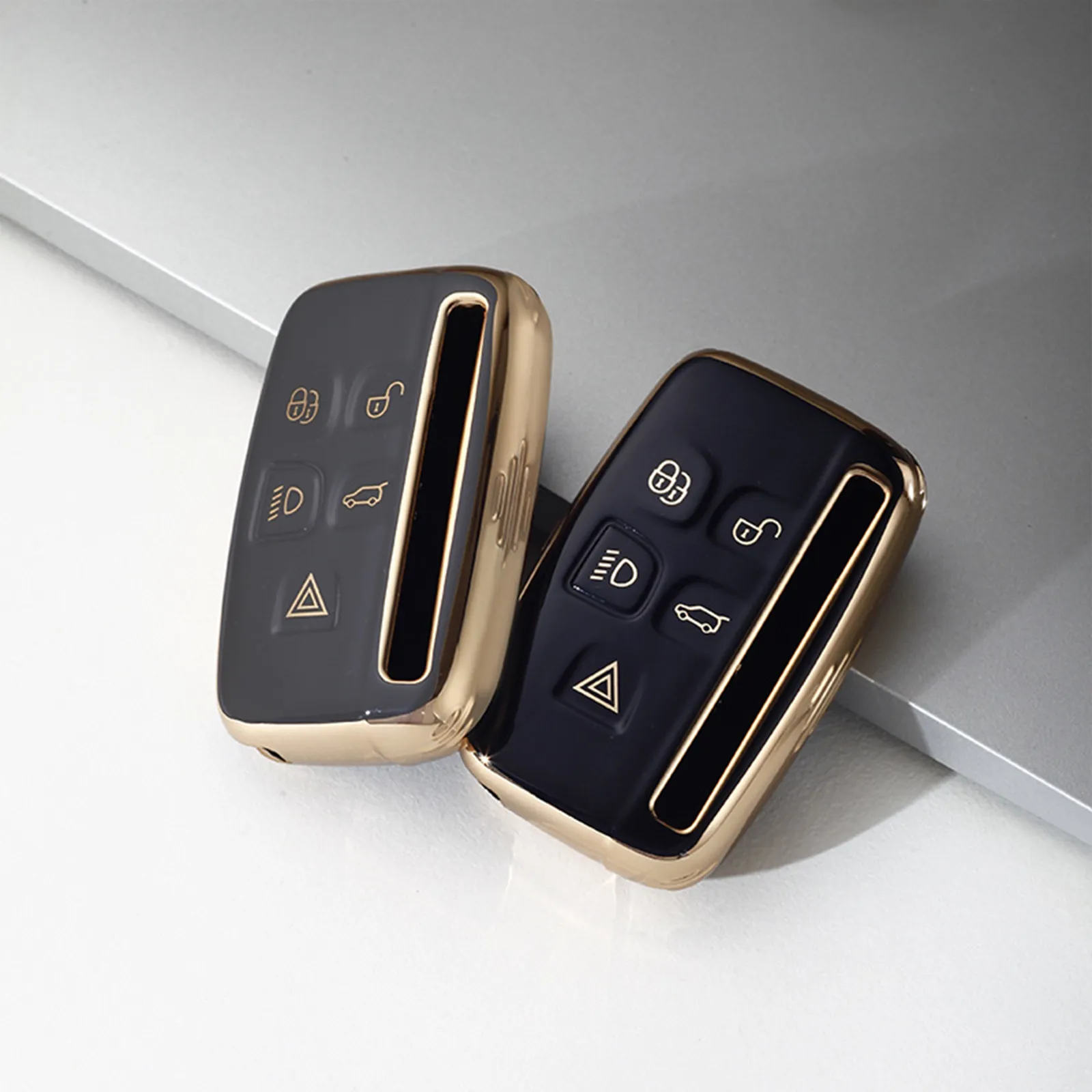 Car Remote Key Case Cover Shell PU Leather for Land Rover Range Rover ...