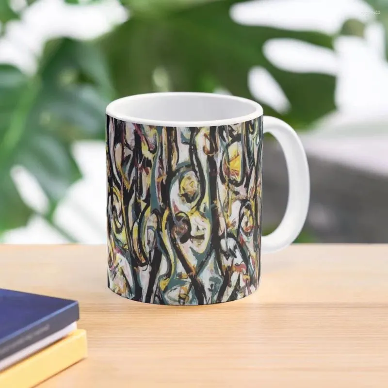 Tazas Jackson Pollack |Mural Taza De Café Cerveza Tazas De Desayuno Vasos De Anime