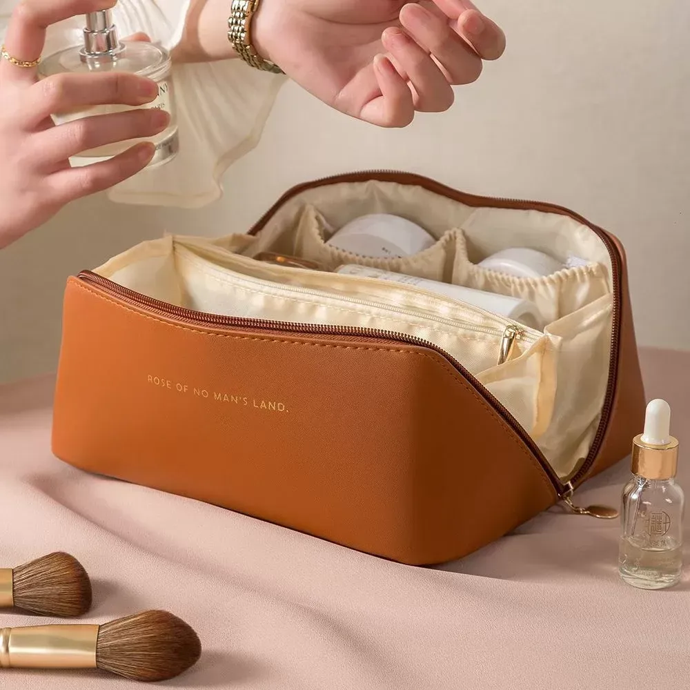 Large travel makeup bag organizer sale