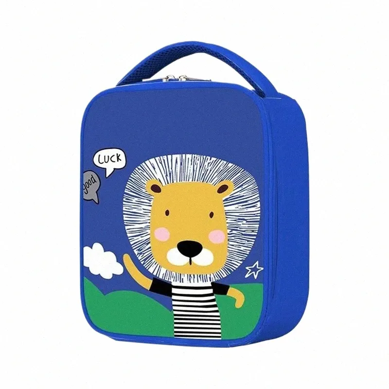 Borsa termica per il pranzo isolata per bambini Scatola termica per alimenti riutilizzabile Mini borse portatili per la scuola Picnic Beach Organizzatori Pasto Pouch 90E8 #