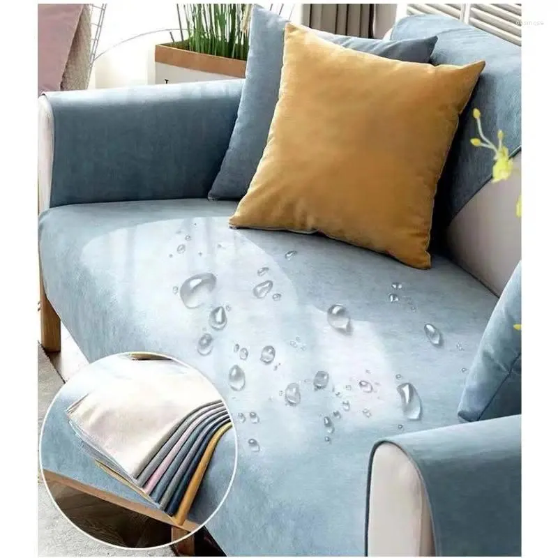 Chair Covers Modern Solid Color Waterproof Sofa Cover Urine-proof Pet Couch For Living Room Non-slip Universal Slipcovers