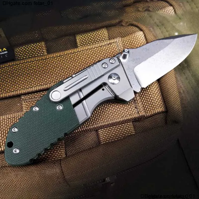 Mini BM 755 Składający nóż M390 Blade Titanium stop G10 Uchwyt kempingowy kieszonki kieszonkowe EDC