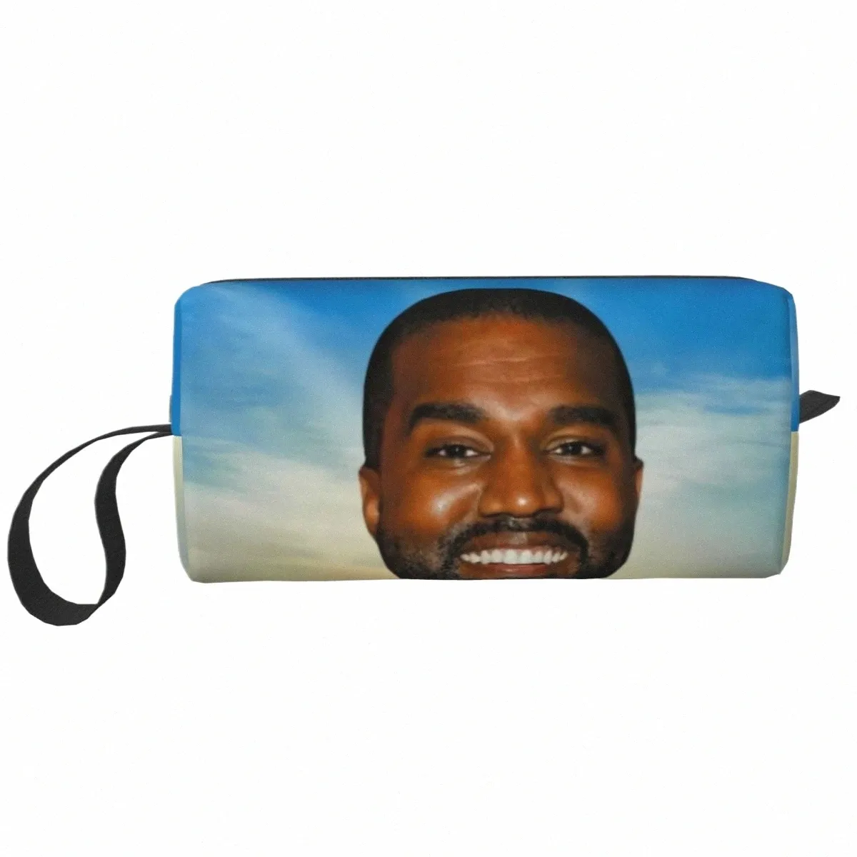 komik kanye batı meme tuvalet çantası fi rapçi müzik yapımcısı makyaj kozmetik organizatör kadınlar güzellik depolama dopp kit kutusu l1kw#