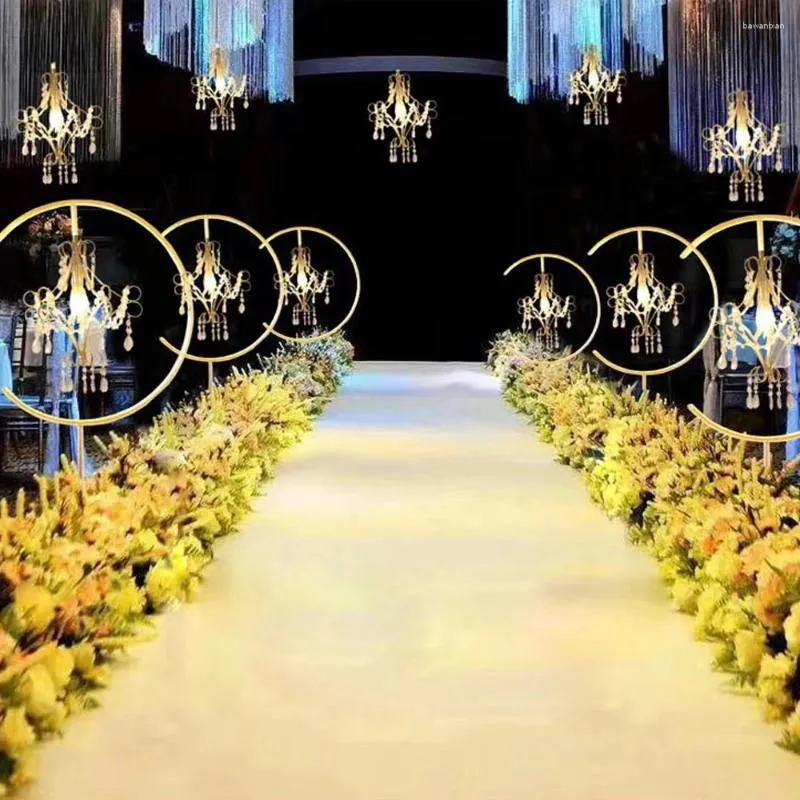 Posiadacze świec 6pcs Imperial Berober krystaliczne lampy stołowe do nowoczesnego t -droadlight scena rekwizyty urodzinowe dekoracja ślubna