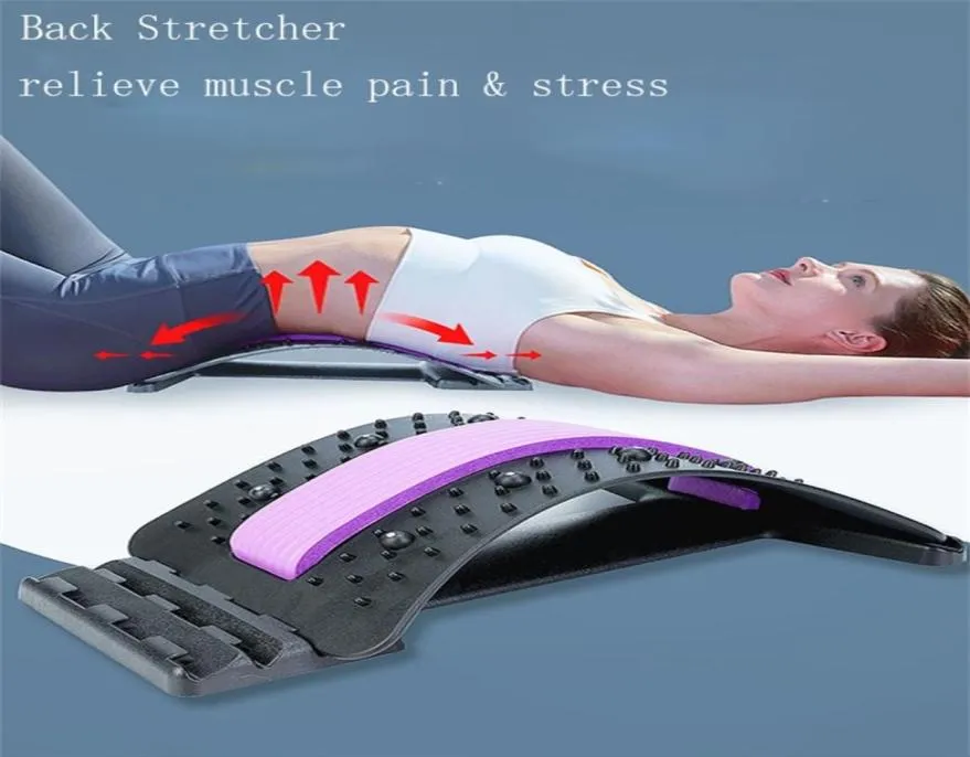Massagem nas costas quiropraxia relaxar treinador de cintura quiroboard alívio da coluna relaxante ferramenta de plataforma de suporte lombar para corretor de postura 22023811664