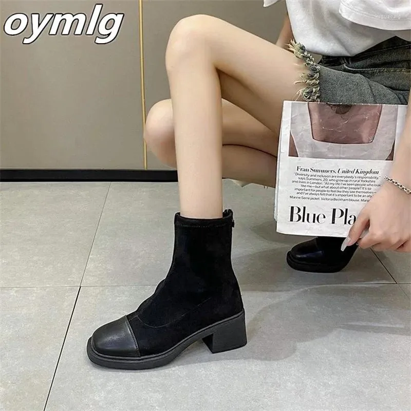 Boots Thick Soled Long For Women In 2024 Winter Season Versatile Who Are Under The Knee Slim Tall Single