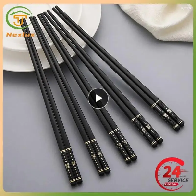 Chopsticks Easy To Clean High Temperature Resistance Resistant Anti-slip Non-slip Alloy