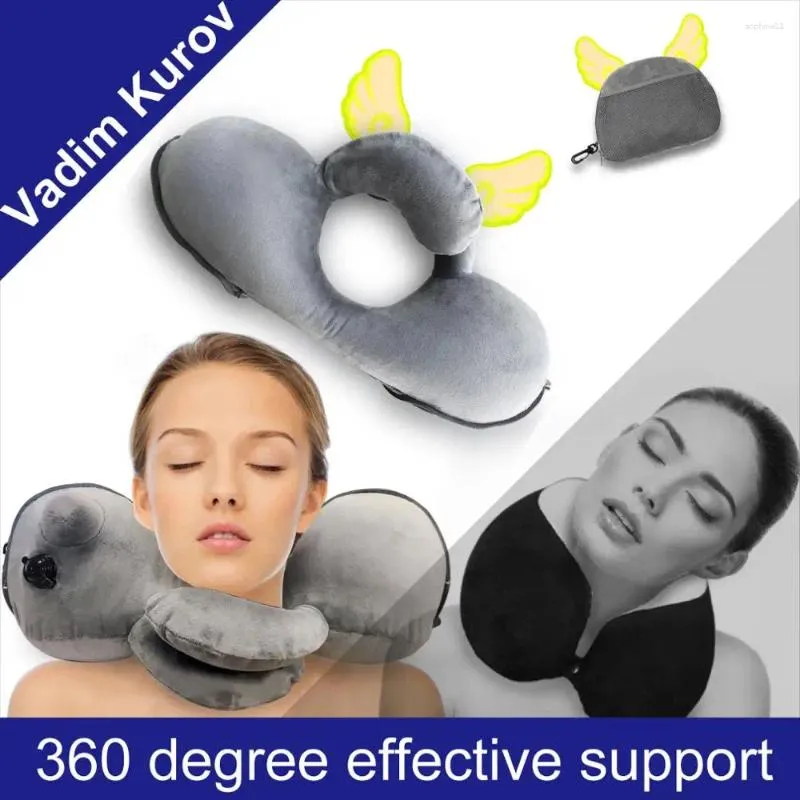 Pillow Travel Inflatable Pillows Air Soft Cushion Trip Portable Innovative Products Body Back Support Foldable Blow Neck