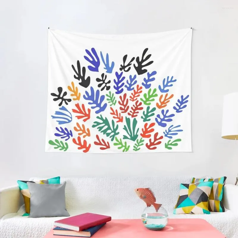 Tapestries Matisse Floral Pattern #1 Tapestry Bedrooms Decor Wall Mural Decorative