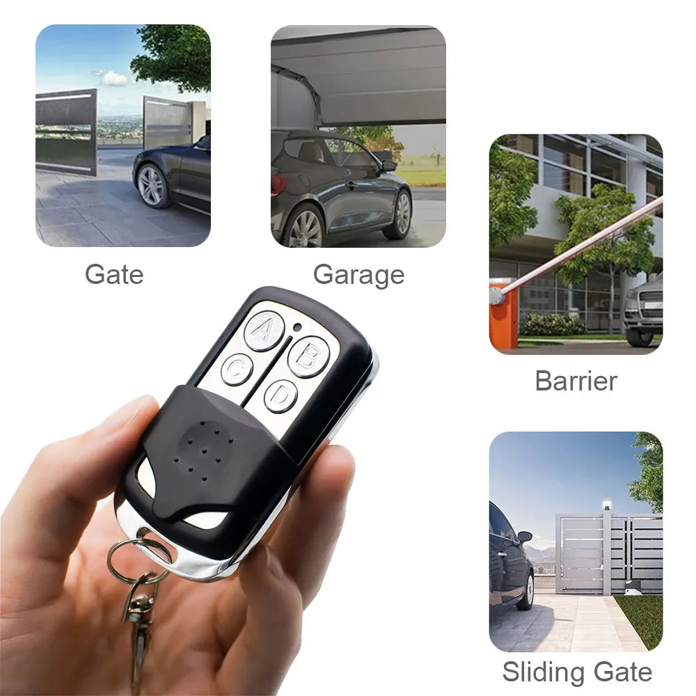 2 Pack Rossi Control Garage Door Opener Remote – 433.92MHz Rolling Code, 2-Button Replacement Remote For Easy Programming