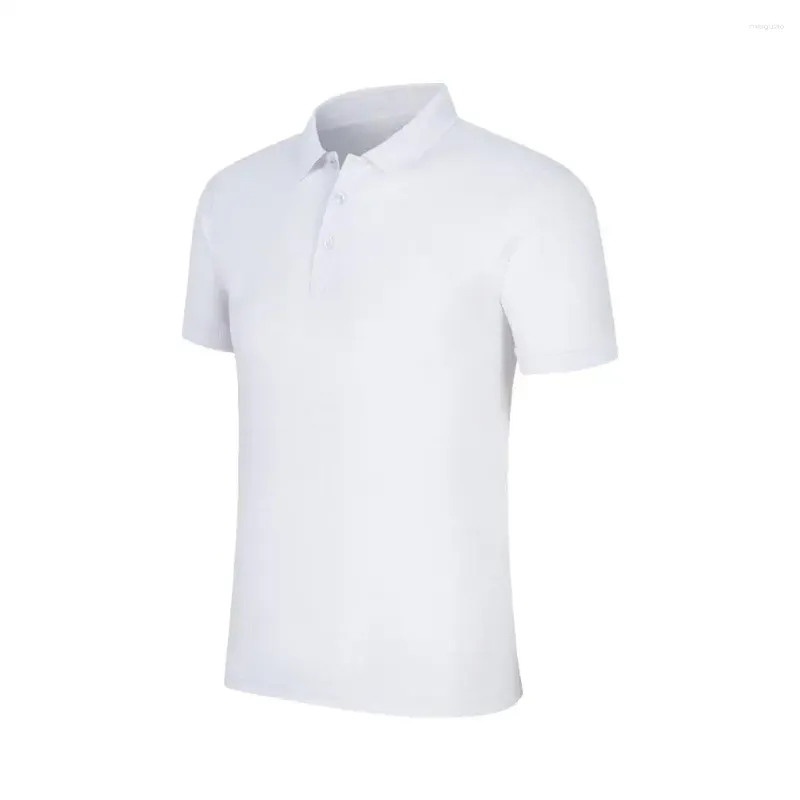 T-shirt da uomo Camicia sportiva ad asciugatura rapida Slim Fit Colletto rovesciato T-shirt estiva Morbida e traspirante Top casual da lavoro per ufficio corto