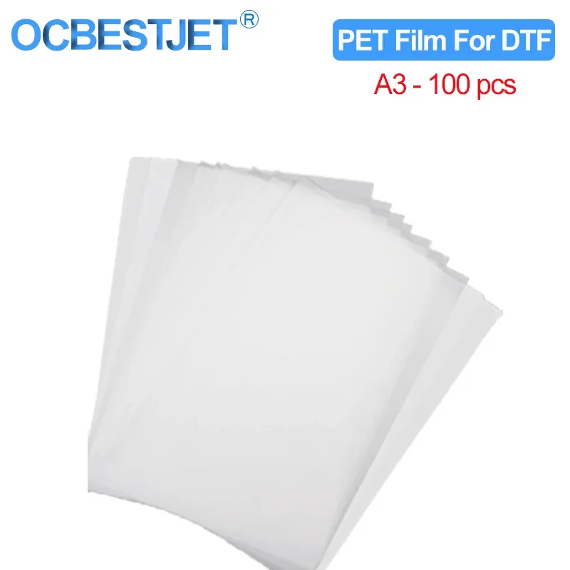 DTFフィルム　A3サイズ　100枚 DTF トランスファーフィルム A3ノビサイズ 100枚セット | DTF