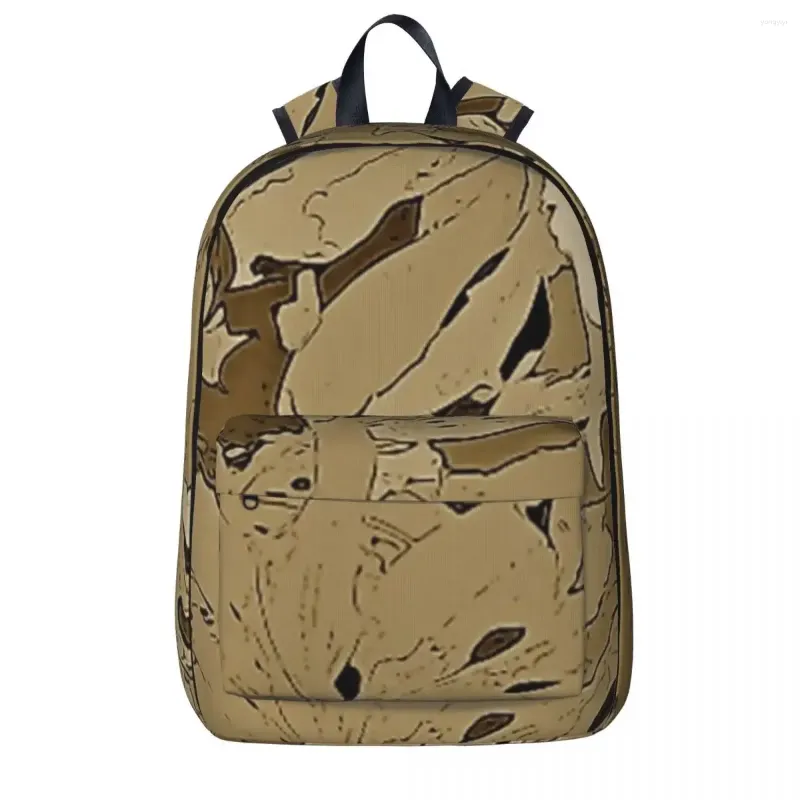 Zaino Fogliame tropicale Seppia Camouflage Zaini donna Ragazzi Ragazze Bookbag Borse scuola Portabilità Zaino da viaggio Borsa a tracolla