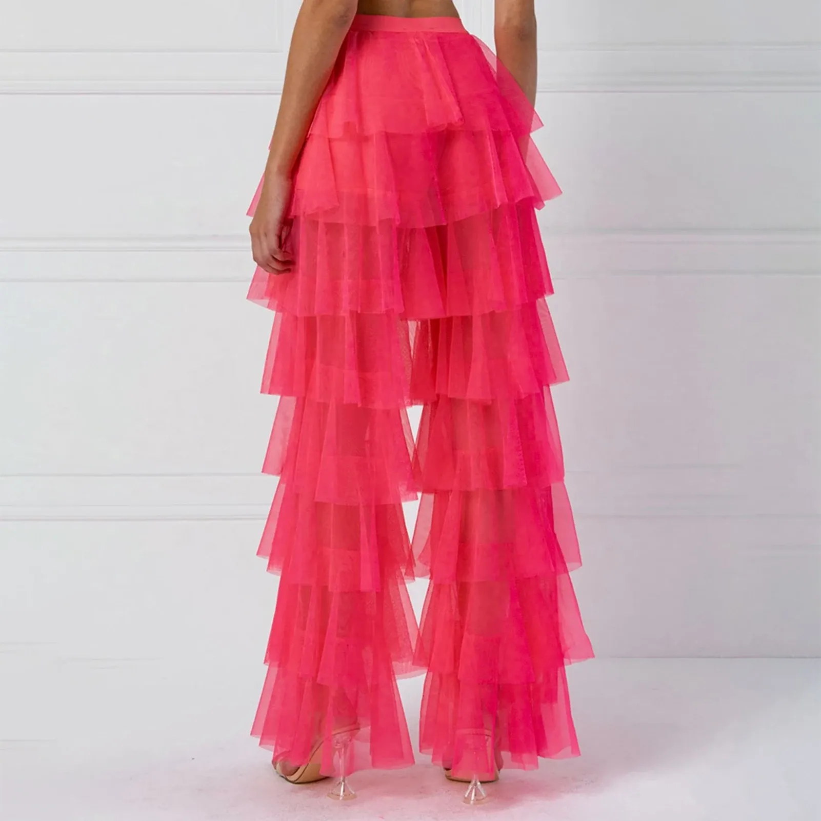 Spicy Streetwear zoot suits: Wide Long Tulle Pants