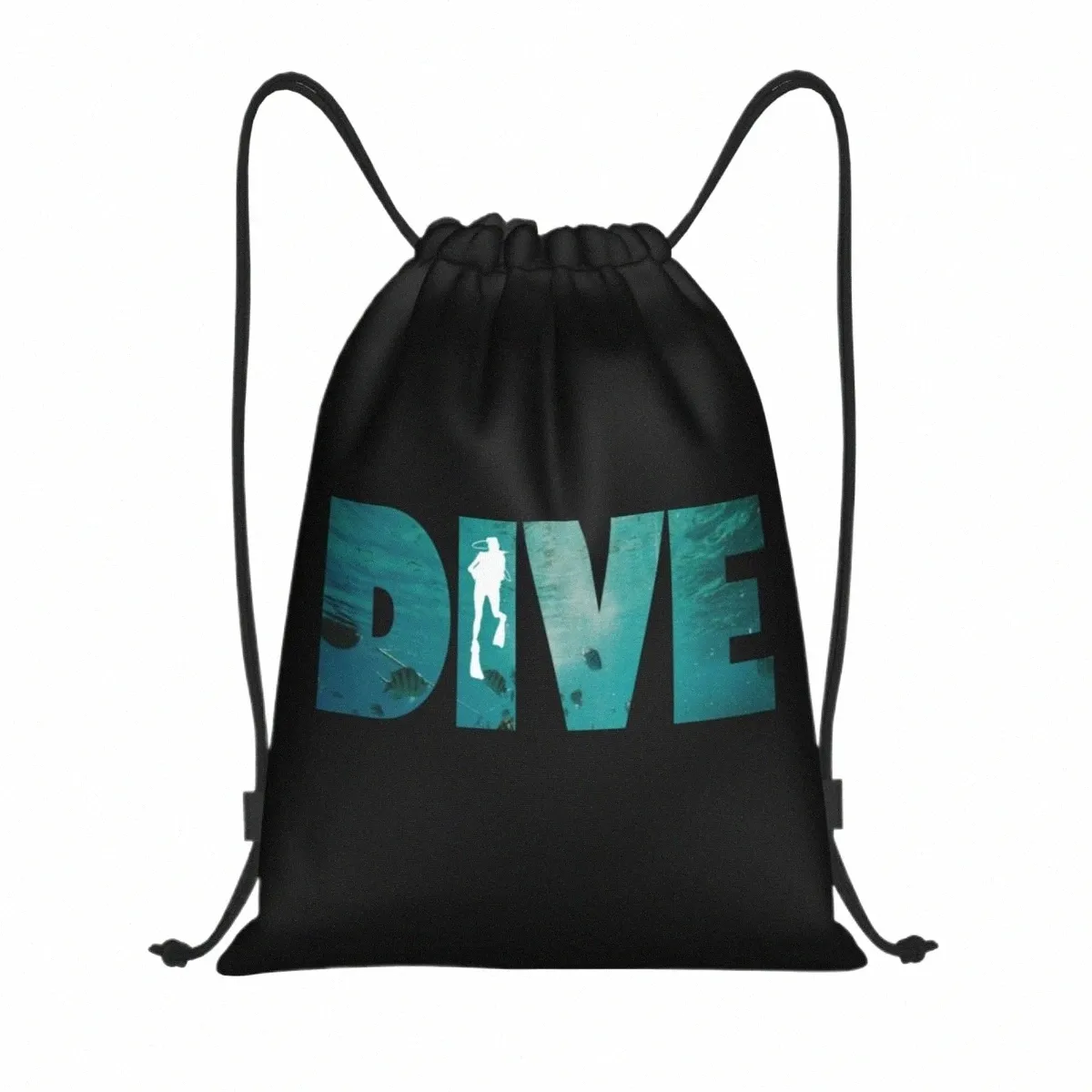 custom Dive Drawstring Bags Men Women Lightweight Scuba Diving Sports Gym Storage Backpack j6Zy#
