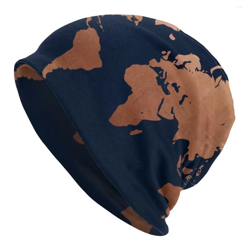 Bérets bleu marine et cuivre casquette automne hiver rue Skullies bonnets chapeaux unisexe hommes femmes femme chaud Bonnet tricoté chapeau