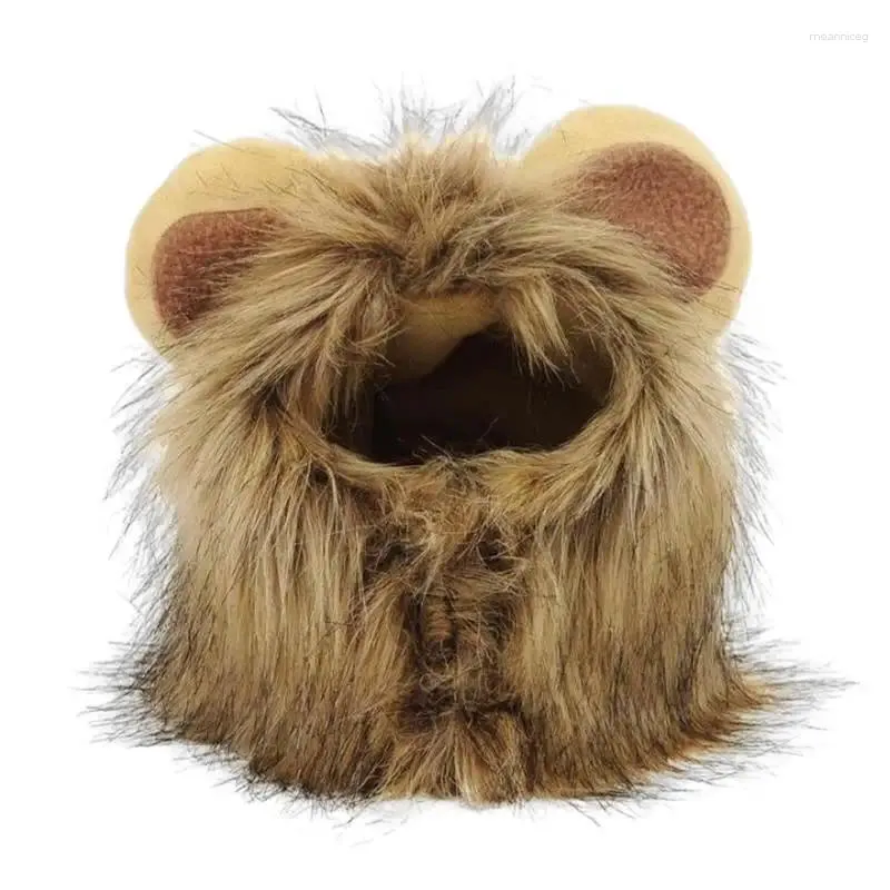 Cat Costumes Lion Mane Funny Pet Cosplay Pergs Zamień cię w mocny strój przyjazny dla skóry na Halloween