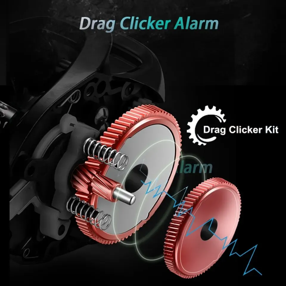 baitcast reel drag sound Micro Jigging Baitcasting making it suitable for saltwater scenarios targeted large bait and big fish. Clicker Drag for Shimano Sound