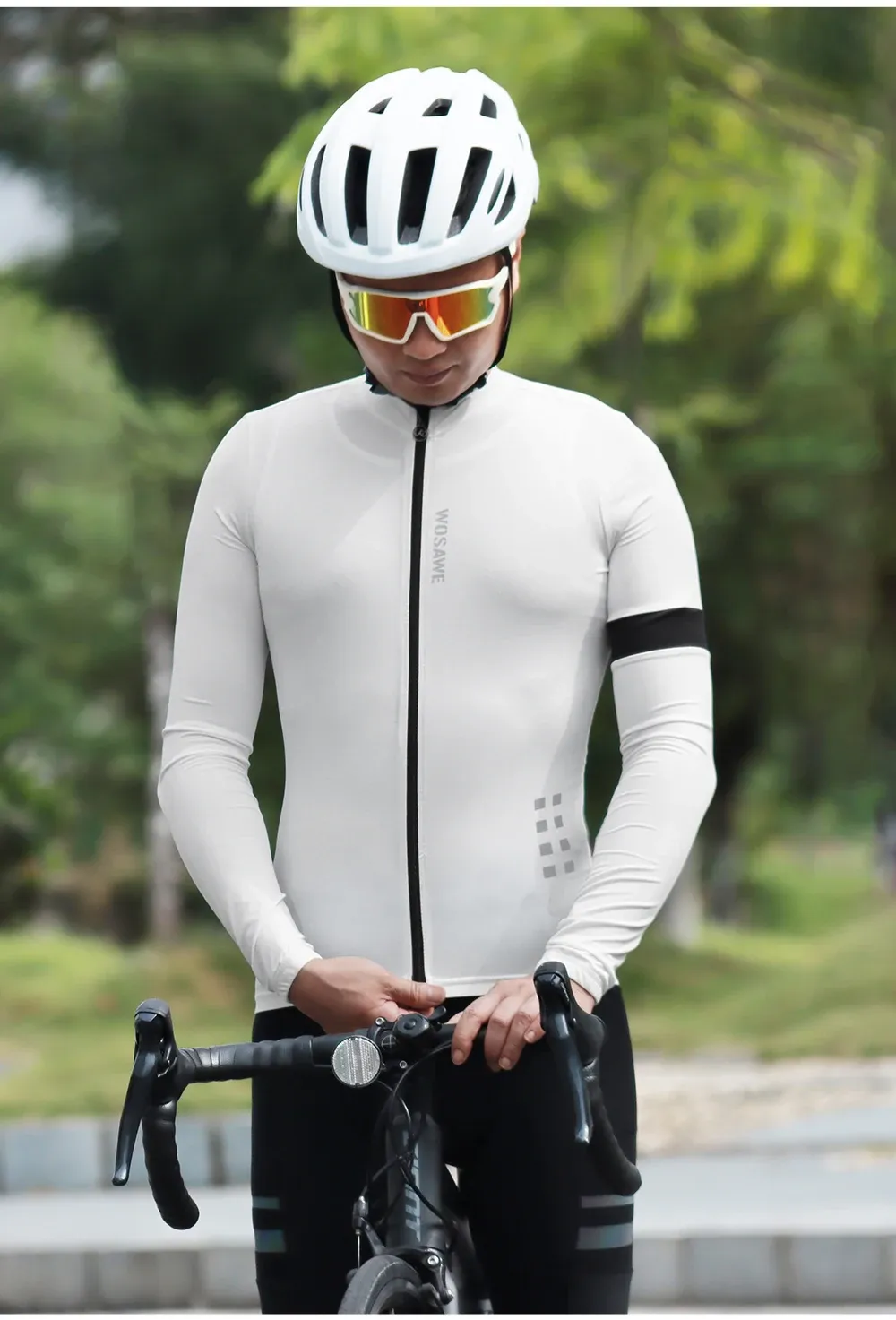 WOSAWE Mens White Cycling Jersey Long Sleeve Autumn MTB Pro Team Bike Long Sleeve Compression Shirt For Optimal Performance And Style From Ddmymaster 43.51 DHgate.Com